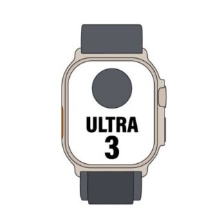 Apple Watch Ultra 3/ GPS/ Cellular/ 49mm/ Caja Titanio Negro/ Correa Loop Alpine Negra L
