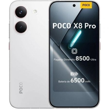 Smartphone Xiaomi POCO X8 Pro 8GB/ 256GB/ 6.59'/ 5G/ Blanco